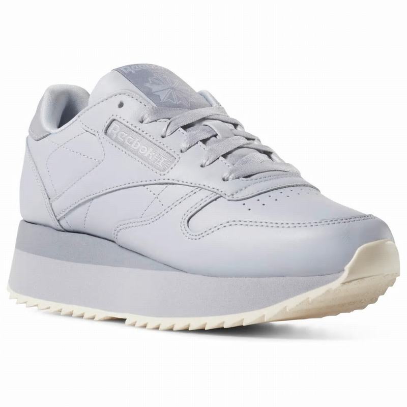 Reebok Classic Leather Double Tenisky Damske - Lavendel WZ5510EA